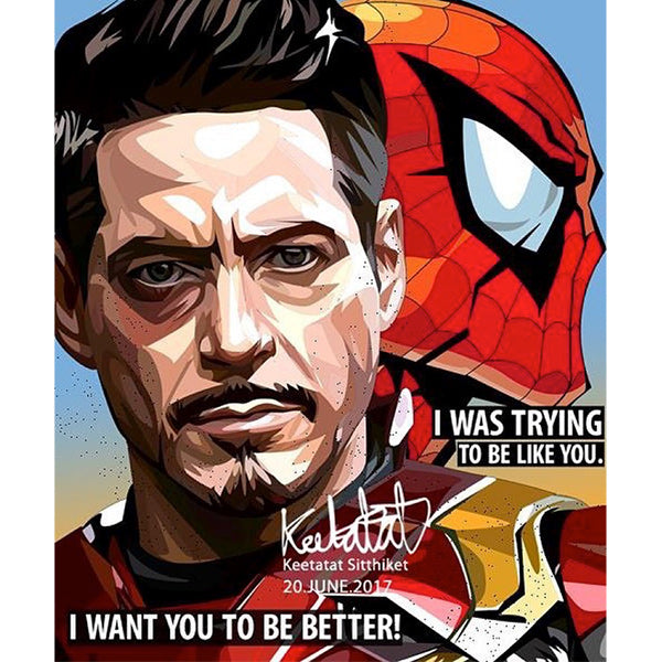 Drawing (Tony Stark & Spiderman - I was trying to be like you)_Art_Arteria - Up-Next