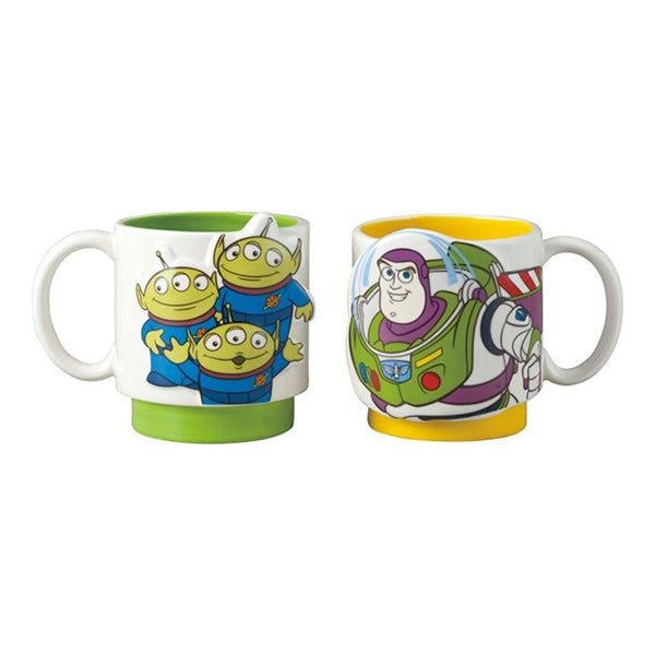 Toy Story Aliens & Buzz Lightyear Cup Set Pair Mug 反斗奇兵三眼仔巴斯光年水杯咖啡杯 Disney Monsters