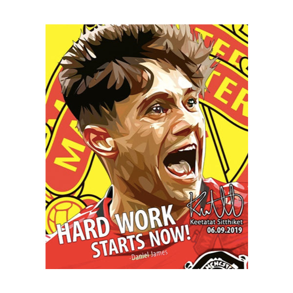 Pop Art Wall Decoration Drawing (Daniel James - Hard work Starts now!)