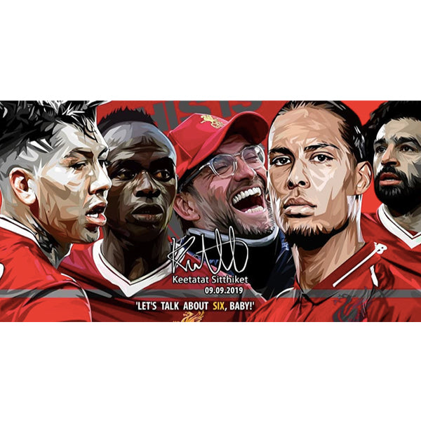 Pop Art Wall Decoration Drawing (Liverpool - Let's talk about Six)