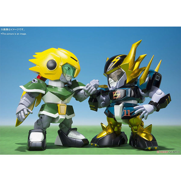 Chogokin Iron Leaguer Mach Windy & Gold Foot Mini Figure