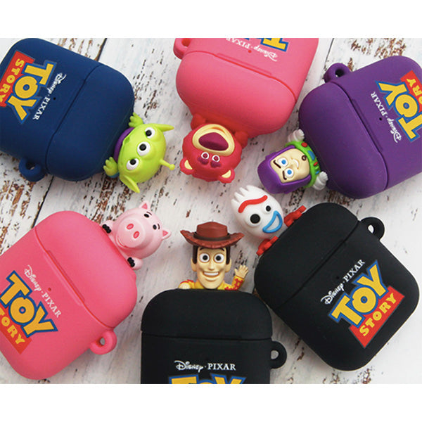 Disney Figure Soft AirPods Case (Woody/ Buzz/ Alien/ Hamm/ Forky/ Lotso)