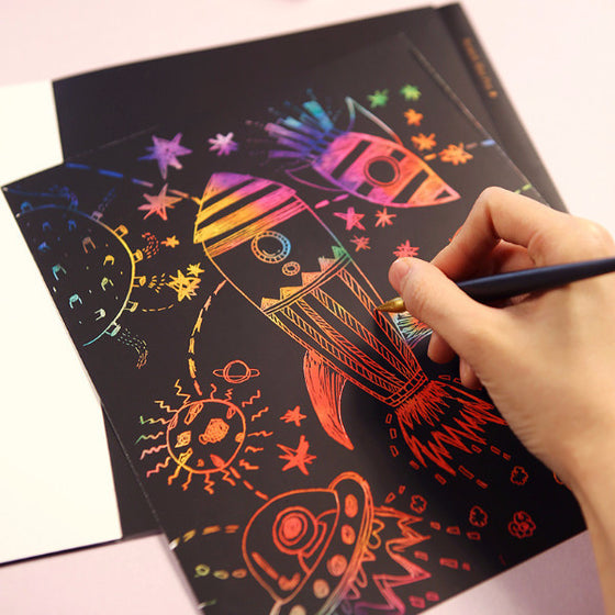 Scratch Coloring Kids - Blank Paper_Art, Fun :)_LAGO - Up-Next