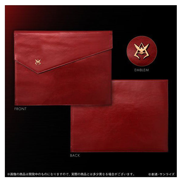 Genuine Leather Document Case for Mobile Suit Gundam Char