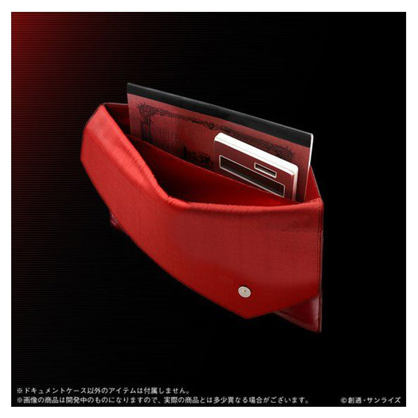 Genuine Leather Document Case for Mobile Suit Gundam Char
