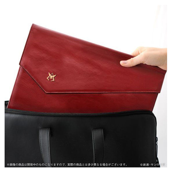 Genuine Leather Document Case for Mobile Suit Gundam Char