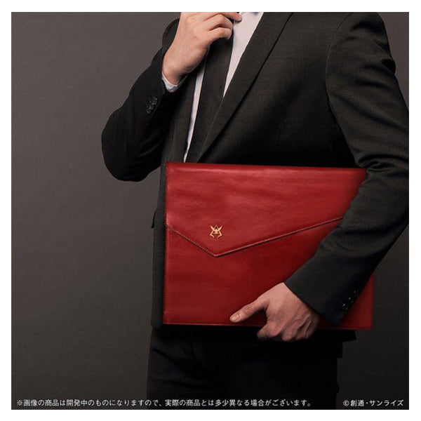 Genuine Leather Document Case for Mobile Suit Gundam Char