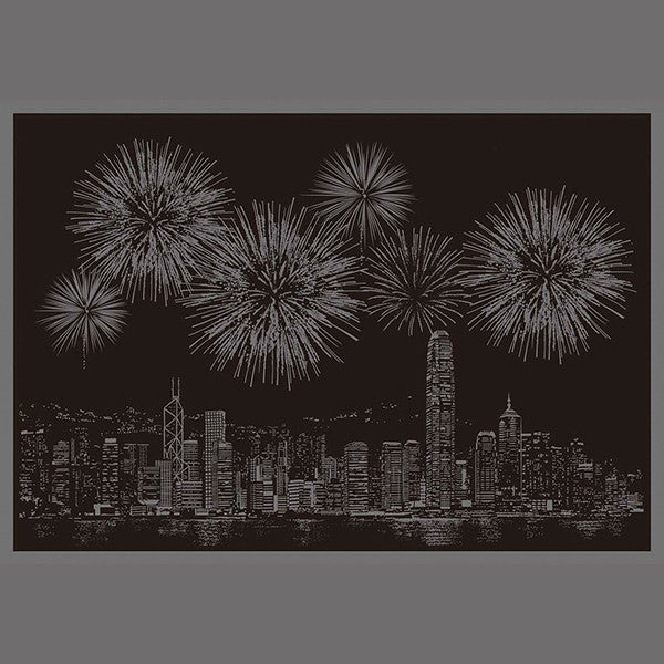 Scratch Postcard - Fireworks_Art, Fun :)_LAGO - Up-Next