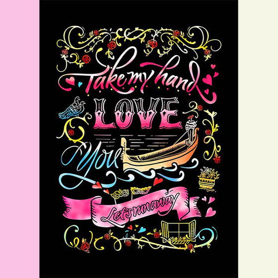 Scratch Postcard Calligraphy - Venis_Art, Fun :)_LAGO - Up-Next