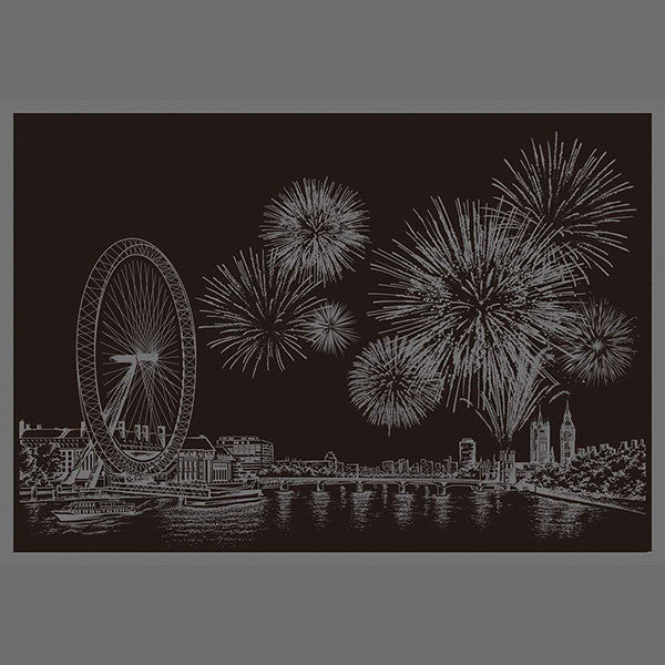 Scratch Postcard - Fireworks_Art, Fun :)_LAGO - Up-Next