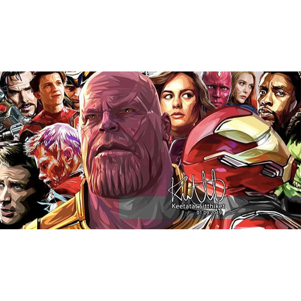 Pop Art Wall Decoration Drawing (Infinity War) Marvel