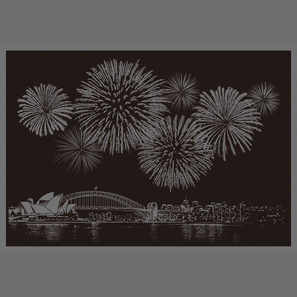 Scratch Postcard - Fireworks_Art, Fun :)_LAGO - Up-Next