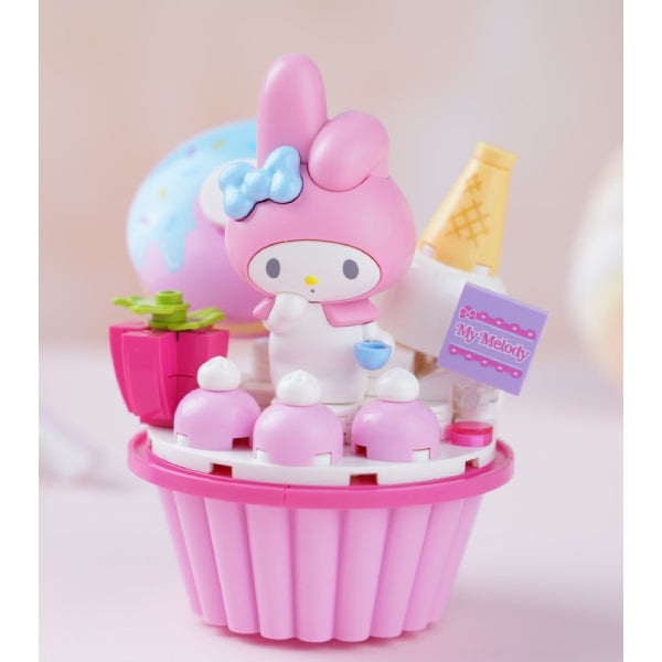 Qman Sanrio Cupcake Building Block (Hello Kitty / My Melody / Cinnamoroll / Pompompurin / Kuromi) 積木 肉桂狗 布甸狗 可羅米