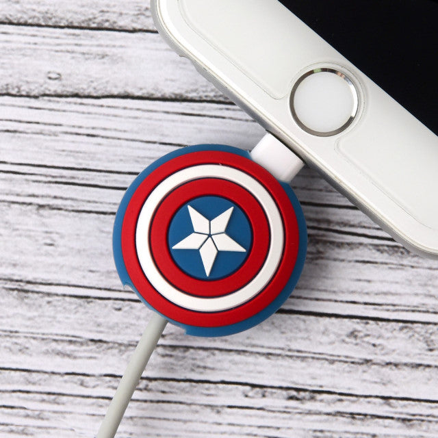 Marvel iPhone Android Smartphone Cable Protector Captain America