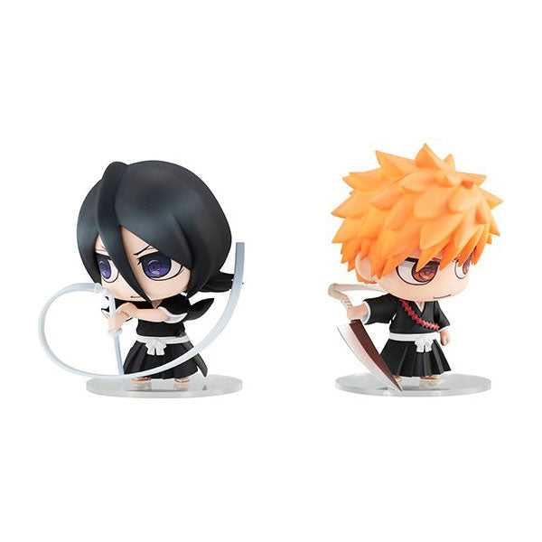 No. 005 Bleach Kurosaki Ichigo & Kuchiki Rukia Shinigami Set Figures
