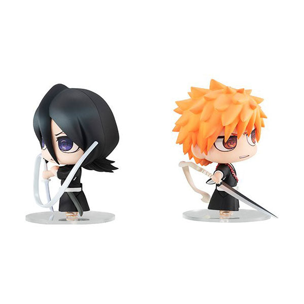 No. 005 Bleach Kurosaki Ichigo & Kuchiki Rukia Shinigami Set Figures