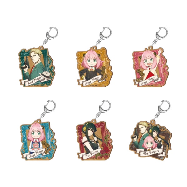 SPY×FAMILY Vintage Series Wood Plate Keychain (6 variants) 間諜家家酒 間諜過家家
