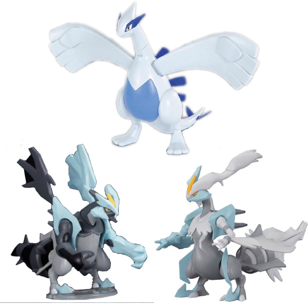 POKEPLA SELECT SERIES 寵物小精靈 寶可夢 (004 LUGIA / 027 Black Kyurem / 028 White Kyurem)