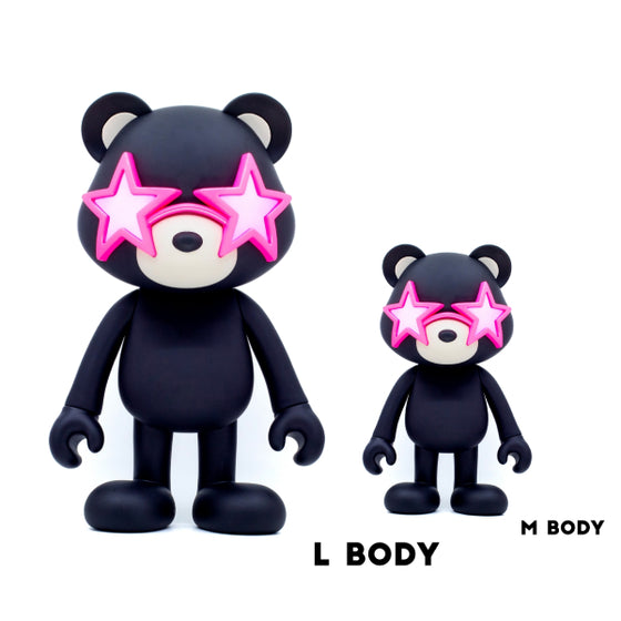 Herocross - PHANTA BEAR(BLK WITH PINK GLASSRS) 范特熊 (PHB#003B L 400% / PHB#003C M 200%)