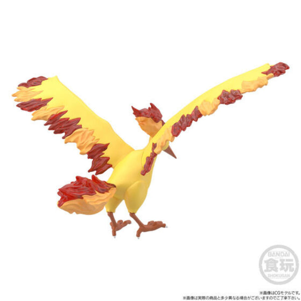 POKEMON 寵物小精靈 寶可夢 SCALE WORLD KANTO REGION MOLTRES & ZAPDOS & ARTICUNO W/O GUM