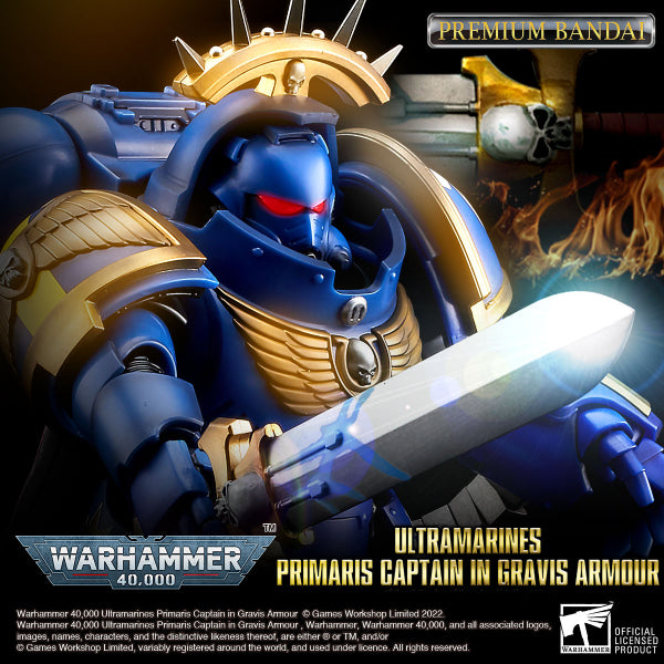 WARHAMMER 40,000 ULTRAMARINES PRIMARIS CAPTAIN IN GRAVIS ARMOUR 戰鎚40K