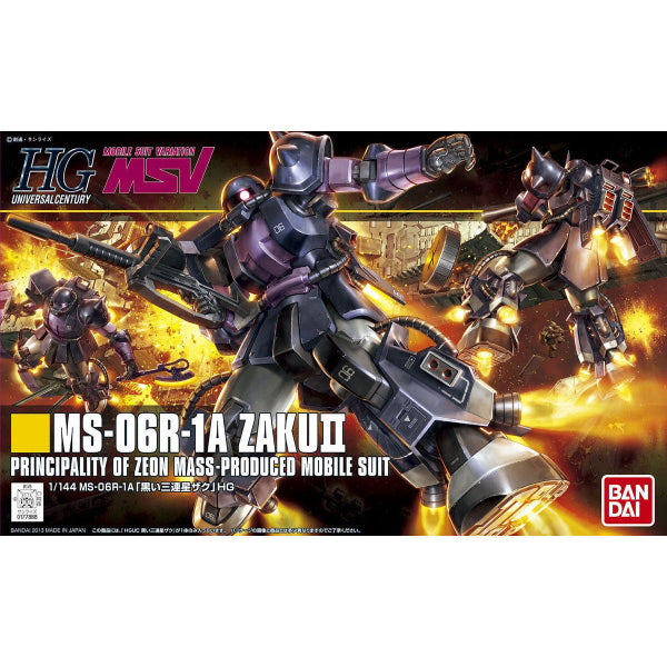 HGUC 1/144 MS-06R-1A ZAKU II BLACK TRI STARS 機動戰士 高達 渣古
