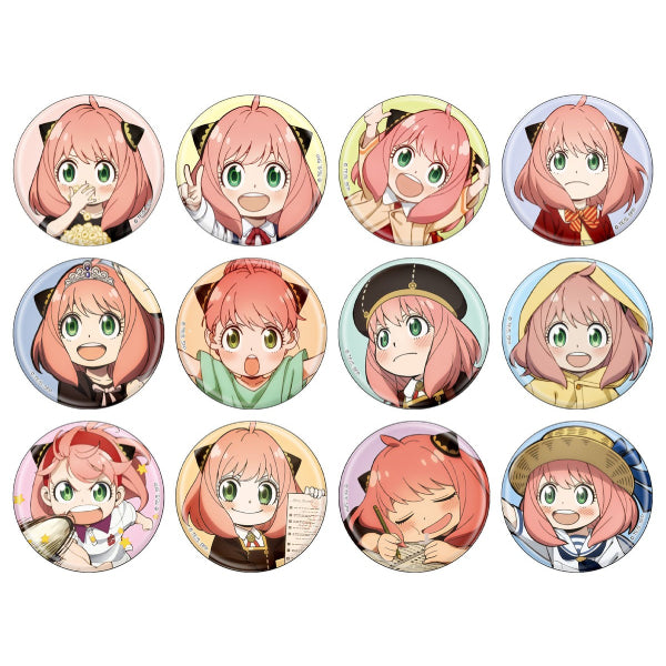 TV Anime "SPY x FAMILY" Main Visual Anya Can Badge Collection (12 variants) 間諜家家酒 間諜過家家 安妮亞 アーニャ