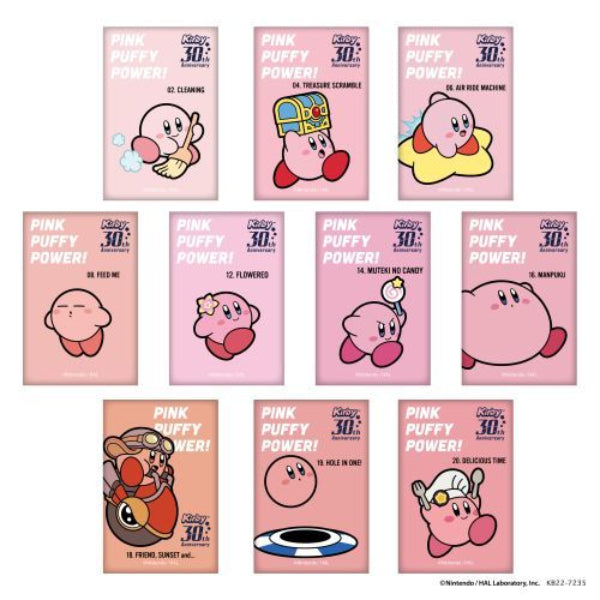 星之卡比 Kirby's Dream Land 30th Square Can Badge (set of 10)