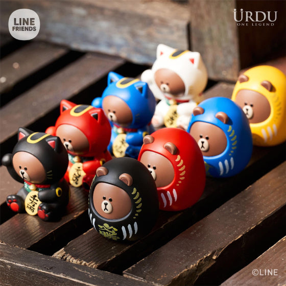 Urdu - Fukuheya Good Luck Brown 福部屋招財貓 Line Friends (set of 8)