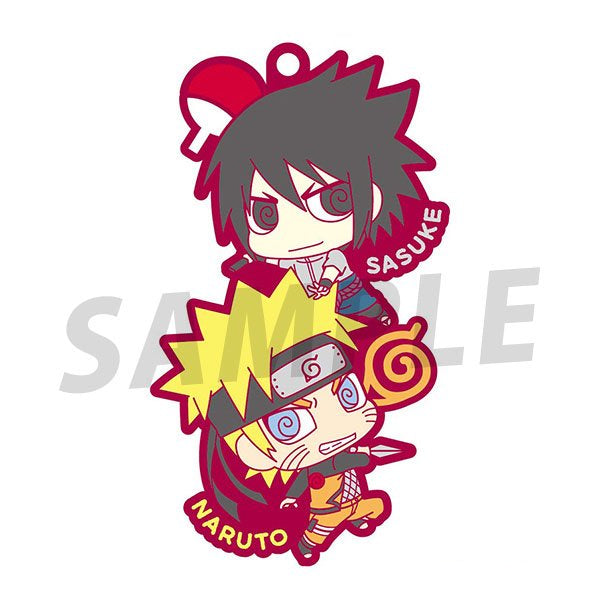 Rubber Mascot Buddycolle  NARUTO Another two-man cell! (repeat) 火影忍者 (box of 6)