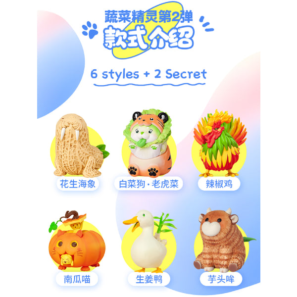 Dodowo - DDW#012 Vegetable Fairy Series 2 (set of 6) 蔬菜精靈