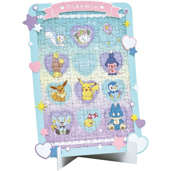 Pokemon 寵物小精靈 - Art Decoration Jigsaw Puzzle 108 Pieces 108-DP04 [Pokemon Heart Bubble]