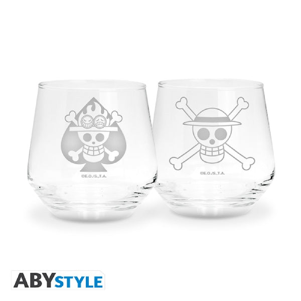 ONE PIECE - 2 Glass Set Luffy & Ace 海賊王