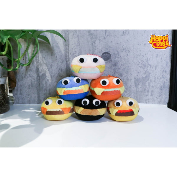 Happi Class - 7cm Burger mobile cleaner blind box (set of 6) 漢堡君