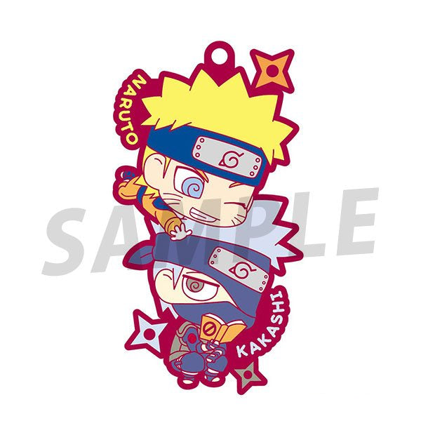 Rubber Mascot Buddycolle  NARUTO Another two-man cell! (repeat) 火影忍者 (box of 6)