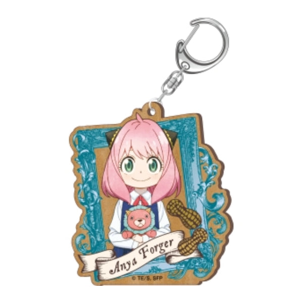 SPY×FAMILY Vintage Series Wood Plate Keychain (6 variants) 間諜家家酒 間諜過家家