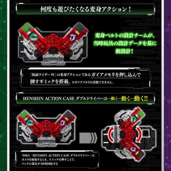 幪面超人 Kamen Rider W HENSHIN ACTION CASE DOUBLE DRIVER