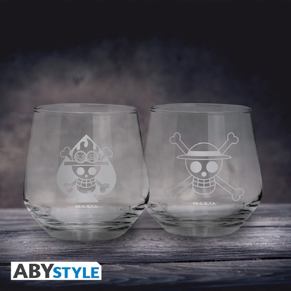 ONE PIECE - 2 Glass Set Luffy & Ace 海賊王