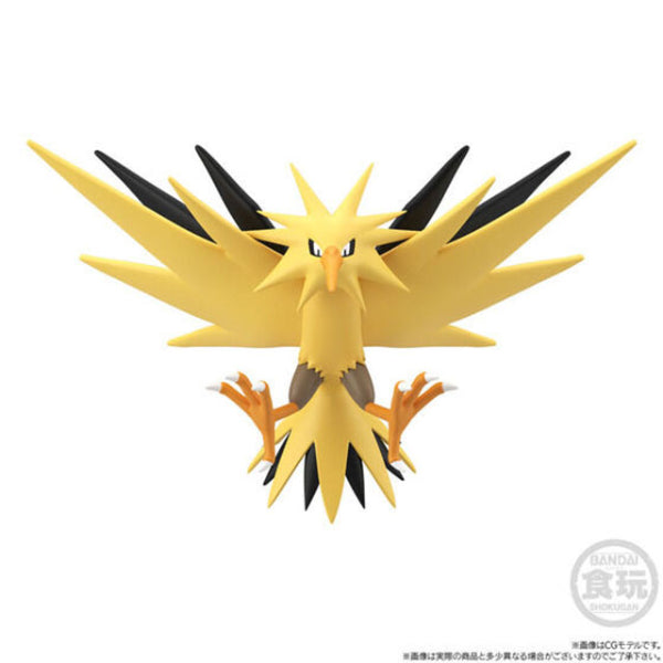 POKEMON 寵物小精靈 寶可夢 SCALE WORLD KANTO REGION MOLTRES & ZAPDOS & ARTICUNO W/O GUM