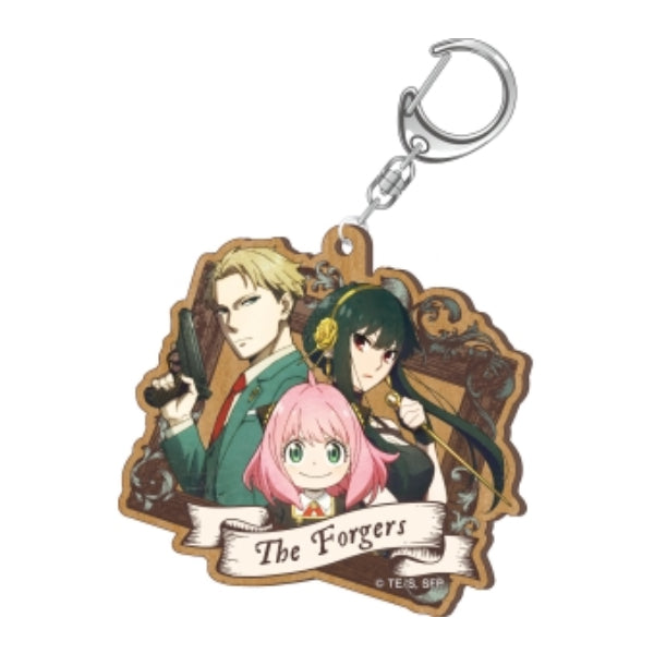 SPY×FAMILY Vintage Series Wood Plate Keychain (6 variants) 間諜家家酒 間諜過家家
