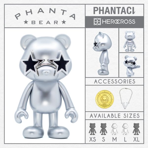 Herocross - PHANTA BEAR(SILVER) 范特熊 (PHB#005B L 400% / PHB#005C M 200%)