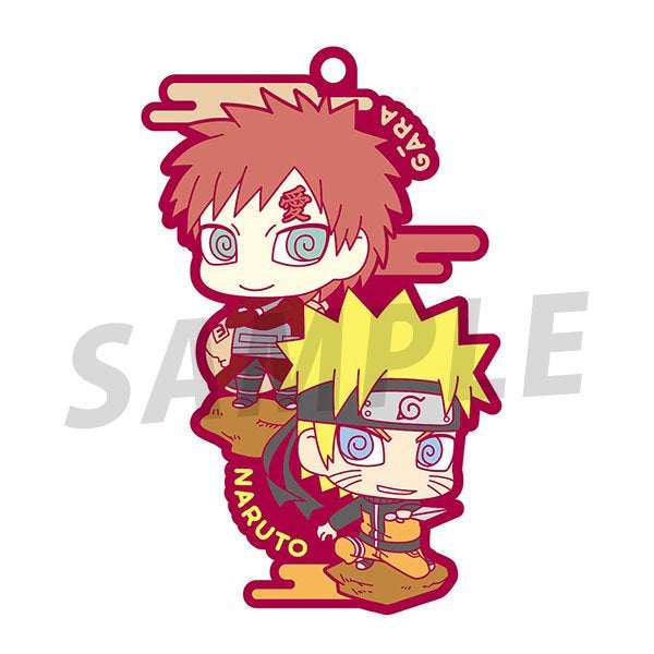Rubber Mascot Buddycolle  NARUTO Another two-man cell! (repeat) 火影忍者 (box of 6)