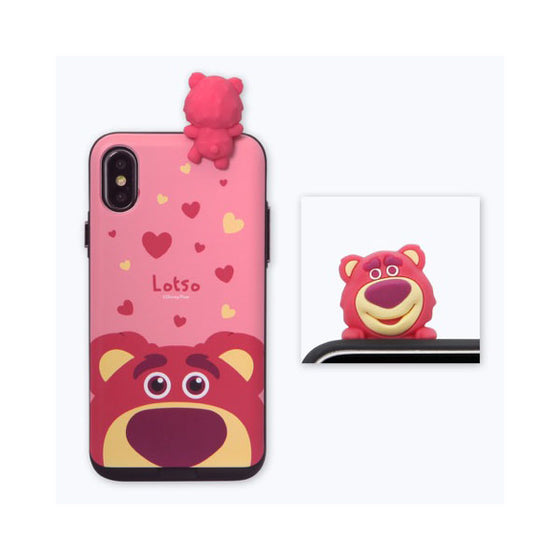 Lotso ToyStory Disney mini Figure Card Slot Slidable Cover iphone Case