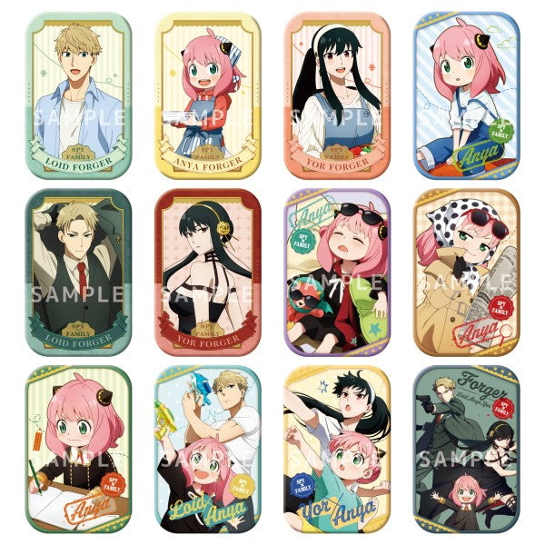 SPY x FAMILY Marukaku Can Badge (Box of 12 packs) 間諜家家酒 間諜過家家 (2022 Oct Resale ver.)