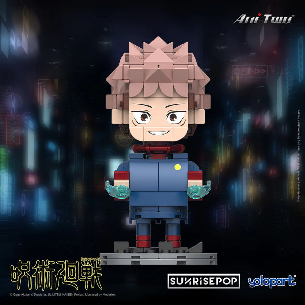 Big Head Bricks Jujutsu Kaisen (Yuji Itadori / Megumi Fushiguro / Satoru Gojo / Nobara Kugisaki) 咒術迴戰 積木