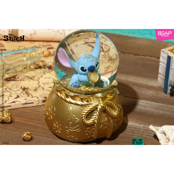 Disney Stitch Coin Treasure Hunt Party Snow Globe 迪士尼 史迪仔 水晶球