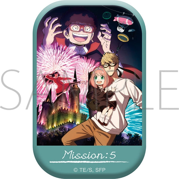 SPY x FAMILY Square Can Badge MISSION 間諜家家酒 (4 variants)
