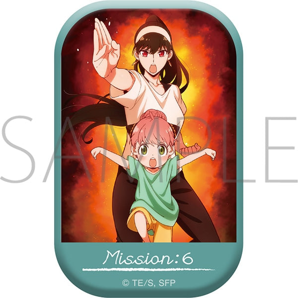SPY x FAMILY Square Can Badge MISSION 間諜家家酒 (4 variants)