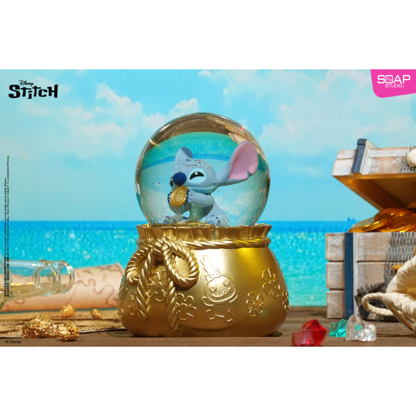 Disney Stitch Coin Treasure Hunt Party Snow Globe 迪士尼 史迪仔 水晶球