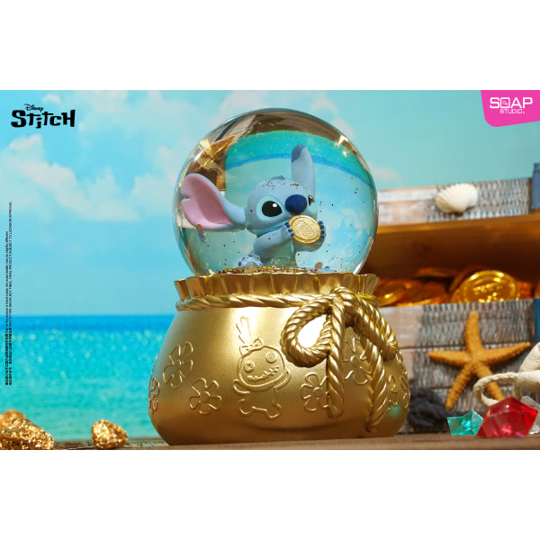 Disney Stitch Coin Treasure Hunt Party Snow Globe 迪士尼 史迪仔 水晶球